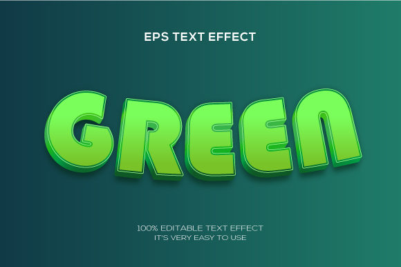3D Green Text Style Effect: A Versatile Tool for High-Quality Design Projects