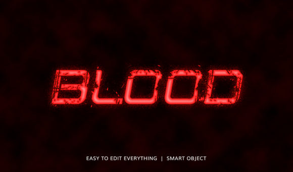 Blood 3D Flowing Blood Style Text Effect: A Guide to Creative Customization and Use