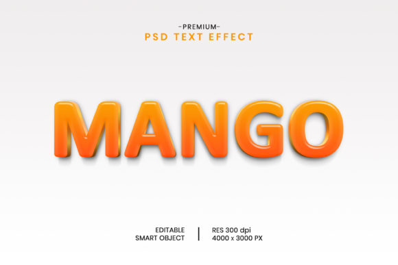 Editable Beautiful Mango 3D Text Effect – A Powerful Tool for Creative Designers