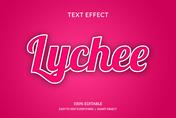 Lychee 3D Fruit Color Text Effect: A Creative Design Solution