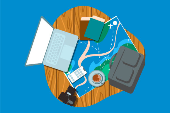 Office Workspace 3D Illustration for Modern Projects