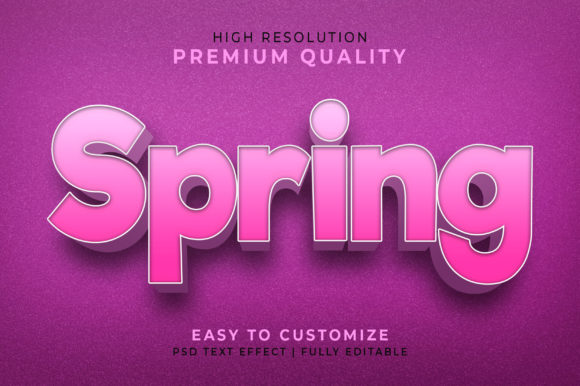 Spring 3D Text Effect Mockup: A Powerful Tool for Modern Designers