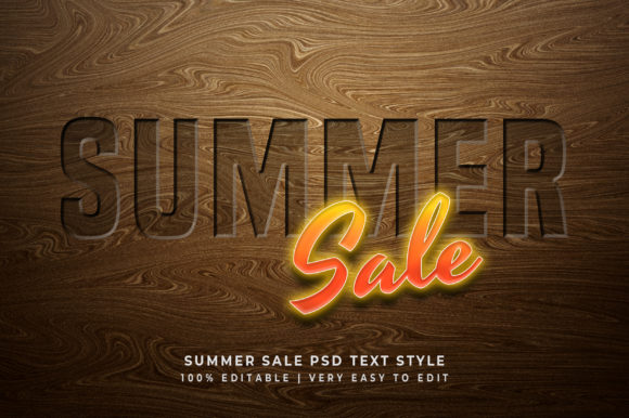 Summer Sale 3D Text Effect Mockup – A Must-Have Design Tool