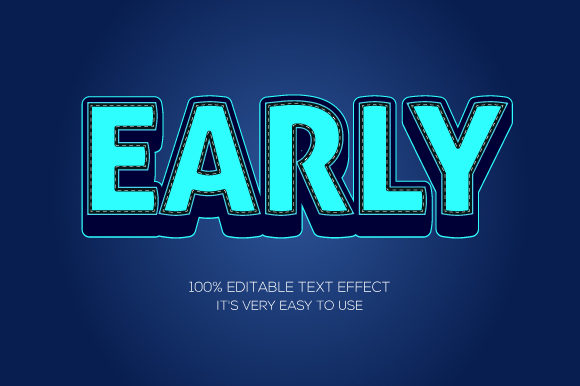 Text Effect Early 3D Text Effect: A Simple Way to Elevate Your Designs