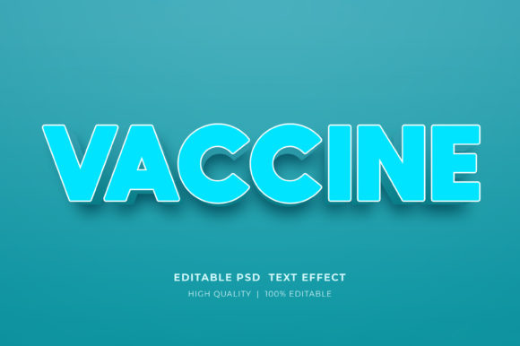 Vaccine Editable 3D Text Style Effect for Creative Projects