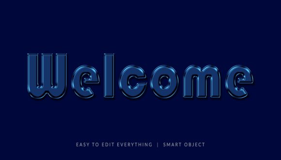 Welcome Oily 3D Text Effect: A Dynamic Design Solution for Modern Creatives