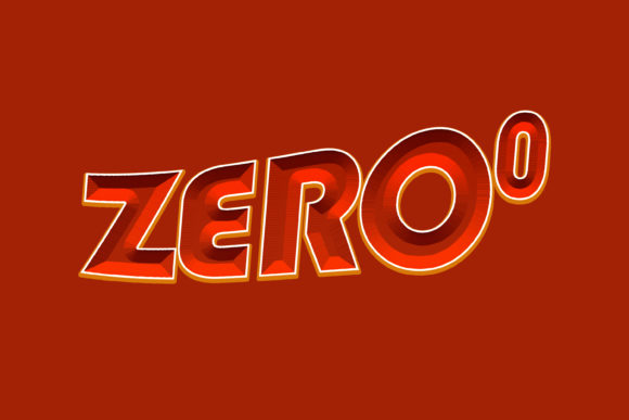 Zero Degree 3D Text Effect: A Versatile Design Tool for Personal and Professional Projects